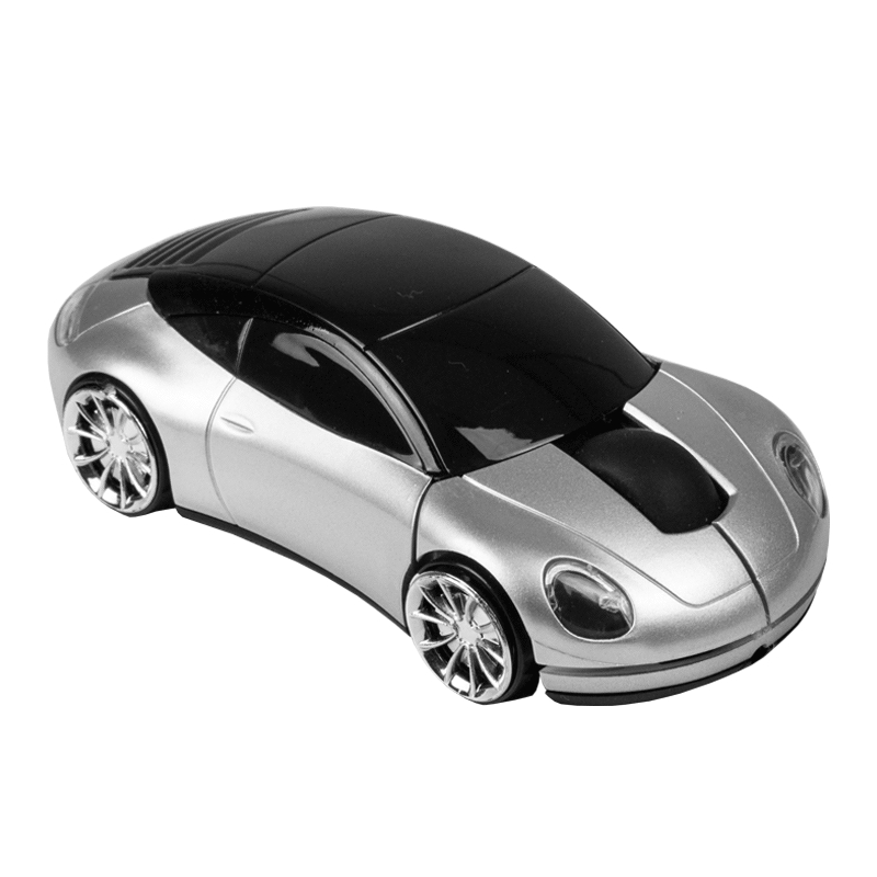Souris sans fil publicitaire Car Argent mat